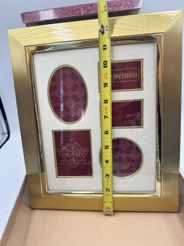 Impressionen goldfarben Bild Fotocollage Rahmen Rahmen/Platte gravierbar Neu in OVP - Bild 10 von 12