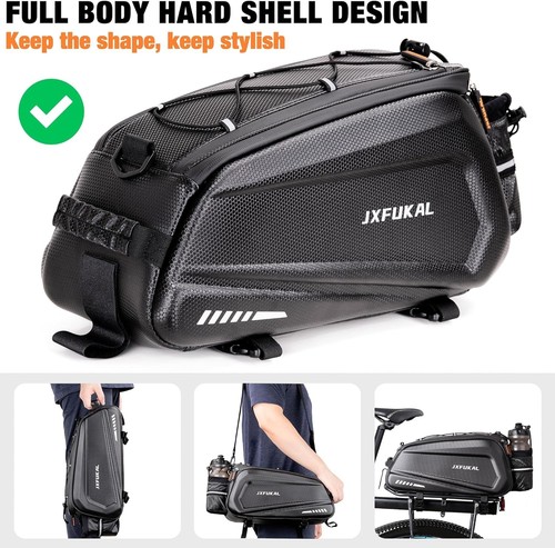 Multi-Pocket 9.5L Waterproof Bike Bag with Shoulder Strap for Outdoor Adventures - Bild 6 von 8