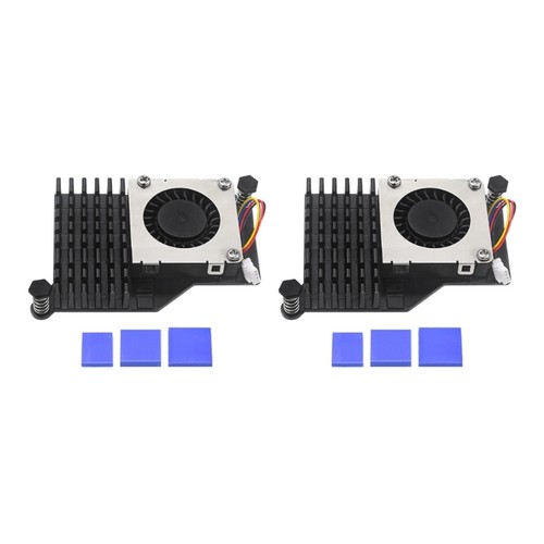 Radiator ze stopu aluminium RPi 5 Regulacja temperatury Łatwa instalacja 2 szt. - Zdjęcie 4 z 10