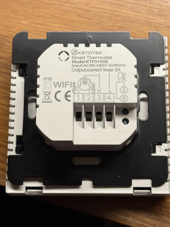 KETOTEK Thermostat Ventilsteuerung Fußbodenheizung Wasser (3A) WiFi App - Bild 3 von 4