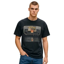 LGND Supply Co. 100% Cotton Short Sleeve Crew Neck Graphic T-shirt Black Men's L