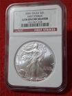 2006 American S$1 Silver Eagle Dollar ASE NGC GEM UNC FIRST STRIKES    #MF-2683