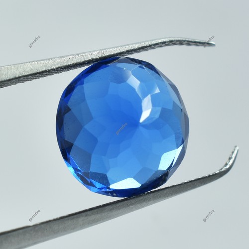 CERTIFIED Lab Created Blue Tanzanite Round Cut 8.40 Ct Natural Loose Gemstone - Picture 2 of 7