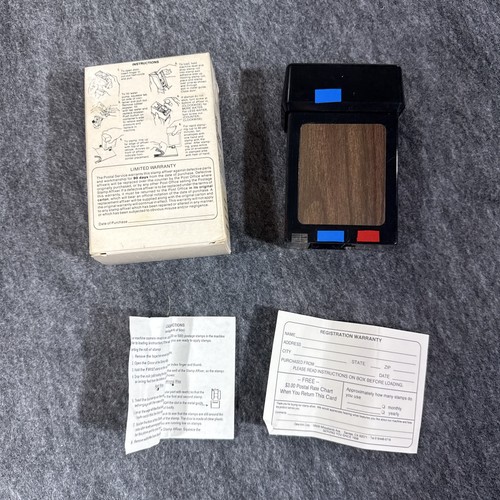 Fijador de estampillas postales vintage secretario de oficina de correos cartas de correo colección de estampillas - Imagen 2 de 9