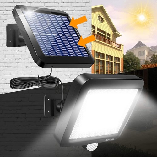 Lámpara de exterior de montaje en pared 56 luces solares LED de 180 lúmenes de atardecer a amanecer - Imagen 3 de 7