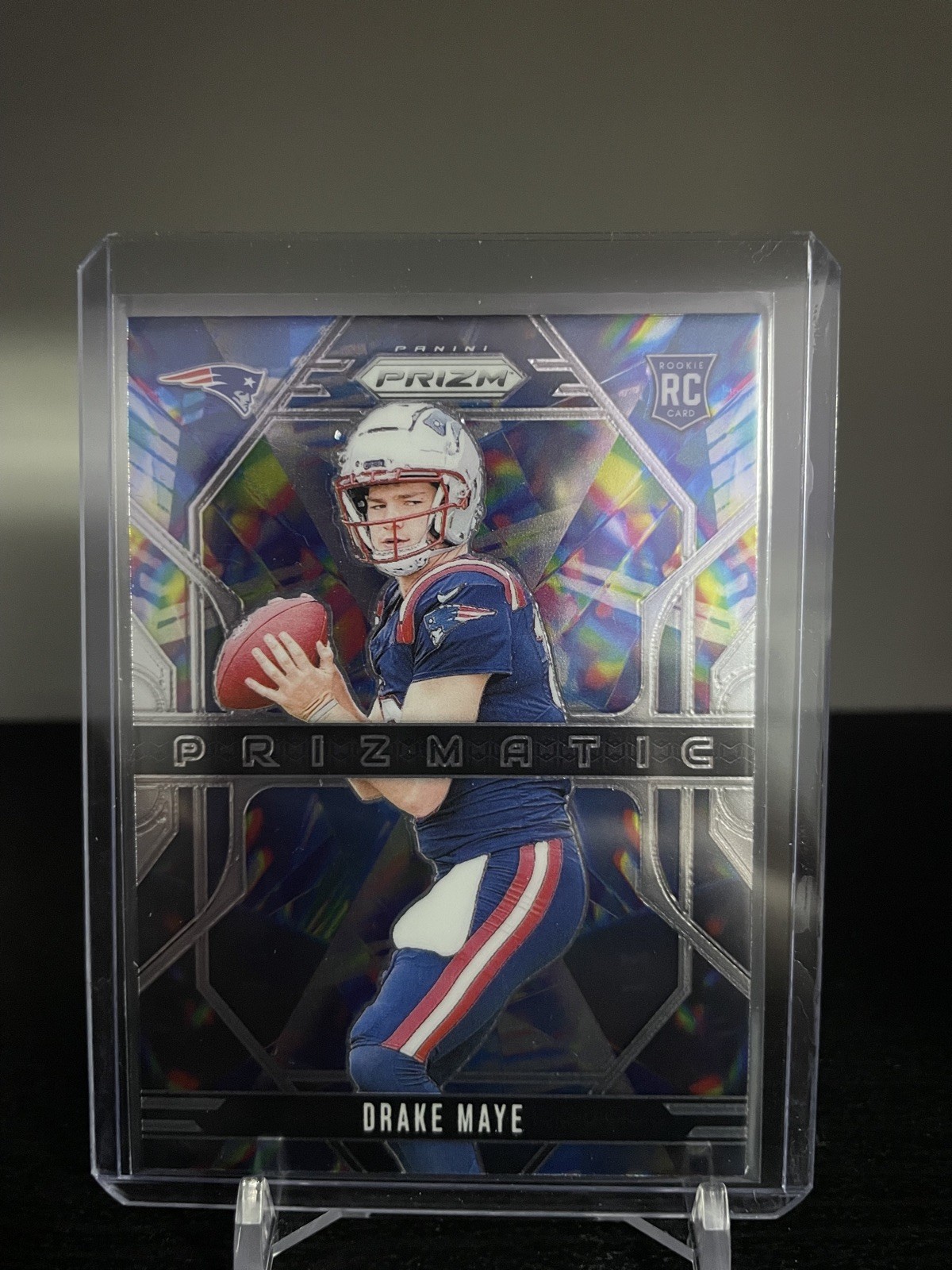 Drake Maye 2024 Panini Prizm - Prizmatic #2 Silver Prizm (RC)