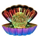 Opal Gold Metallic-Colour Changing Clam wt Glitter Pearl - H-14.8cm - Brand New