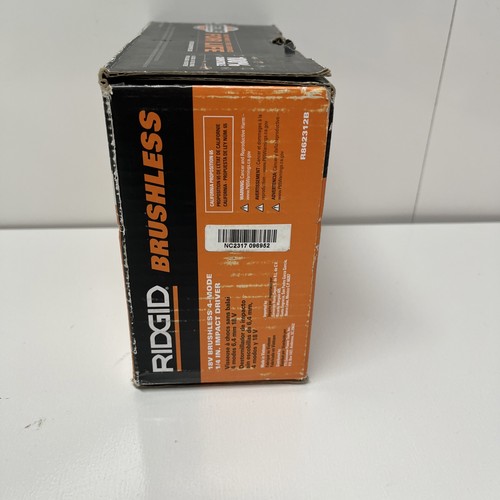 RIDGID R862312B 18v Impact Driver 4-Mode 1/4-Inch Brushless Brand New - Picture 2 of 4