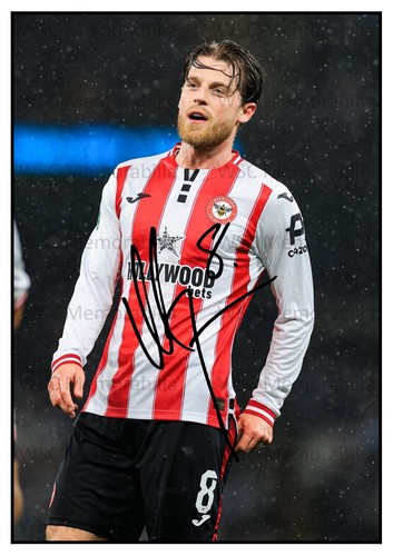 11016. Mathias Jensen Signed Pictures (A4 Prints) Brentford Denmark Vigo etc.