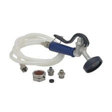 T&S Brass PG-35AV-VH06 Aluminum Angle Spray Valve w/ 7' Vinyl Hose & Adapters