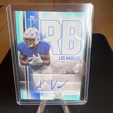 2025 Topps Signature Class Kimani Vidal Color Match Auto /225 Teal Refractor