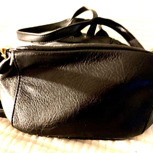 Damen Vegan Leder Mini Rucksack Schwarz Handtasche Emperia Los Angeles New York - Bild 6 von 6