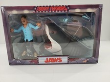 Neca Toony Terrors Jaws Quint vs The Shark Scale Action Figure Set Open Box 