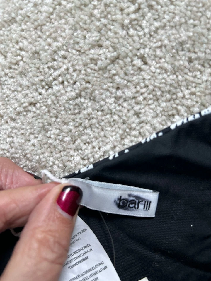 Bañador para mujer Bar III parte inferior de bikini negro multi S nailon acolchado Foto 3 de 4