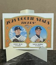 Casey Mize RC/Tarik Skubal RC 2021 Topps Heritage  Rookie Stars Tigers #253