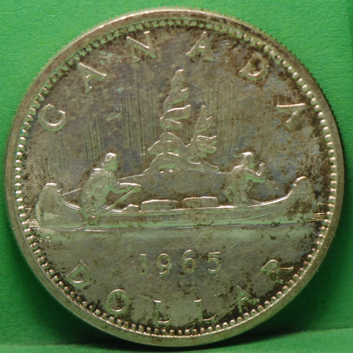 Kanada, 1965 Dollar, KM64.1, Silber, 0,6000 oz., ca. UNC, NR, 8-17 - Bild 2 von 2