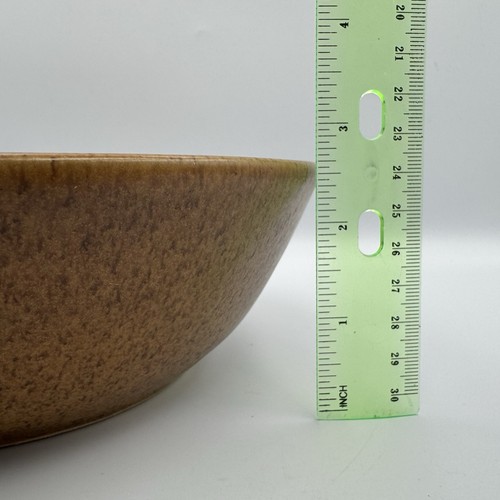 Vintage Monmouth Maple Leaf Brown Speckled Stoneware Large Serving 8.75" Bowl - Picture 9 of 10