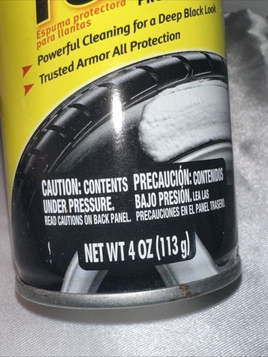 Espuma para todos los neumáticos Armor, restaura el aspecto negro profundo, 4 oz. NUEVO - Imagen 13 de 15