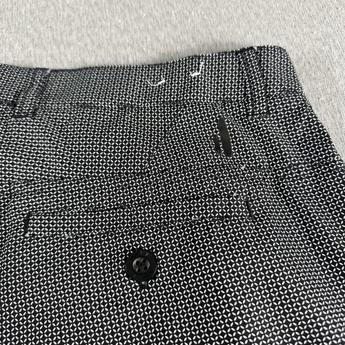 Johnnie-O Golfshorts Herren 36 Schwarz Geometrisch Performance Preppy Freizeit