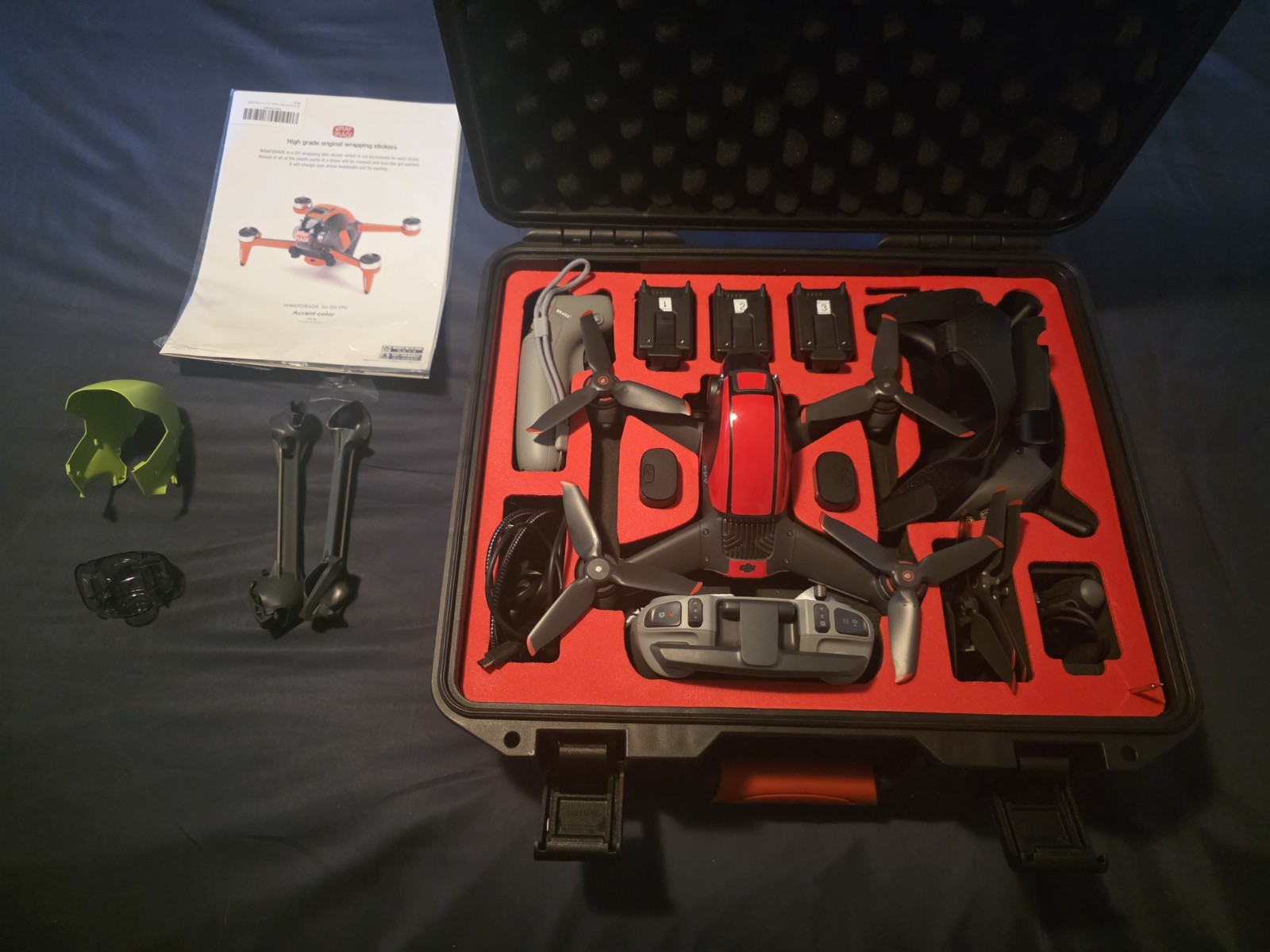 DJI FPV Drone Combo – Complete Bundle w/ 3 Batteries, Goggles & Motion Control-image