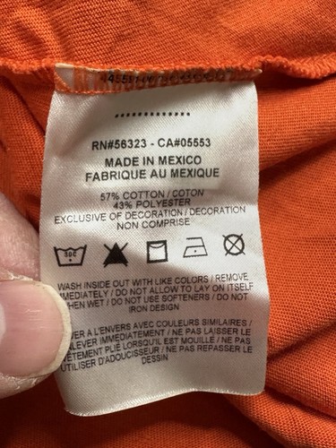 Nike Pro Shirt Womens Small Orange Workout Yoga Stretch Running Dri-Fit Ladies - Picture 4 of 8