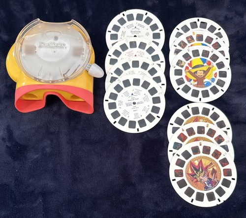 View-Master 3D Viewer Orange Diabetrachter - 10 Dias Zion/YuGiOh/Curious George - Bild 1 von 2