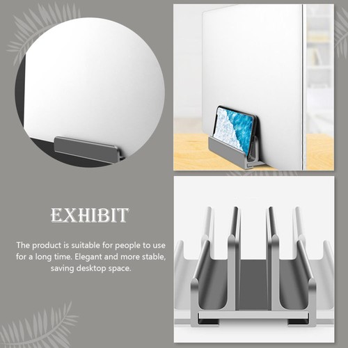 Support Tablette Bureau Portable Ordinateur Portable Vertical Support Ordinateur Portable Réglable - Photo 4/12