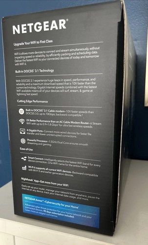 NETGEAR Nighthawk AX6/6 Stream WiFi 6 Cable Modern Router - Picture 3 of 5