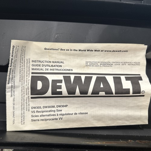 DEWALT DW304P 120V Corded Electric Reciprocating Saw - Picture 5 of 7