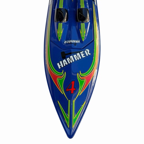 AquaCraft Hammer RC Boat HCAB1064 Blue 24” Futaba Radio - Picture 8 of 20