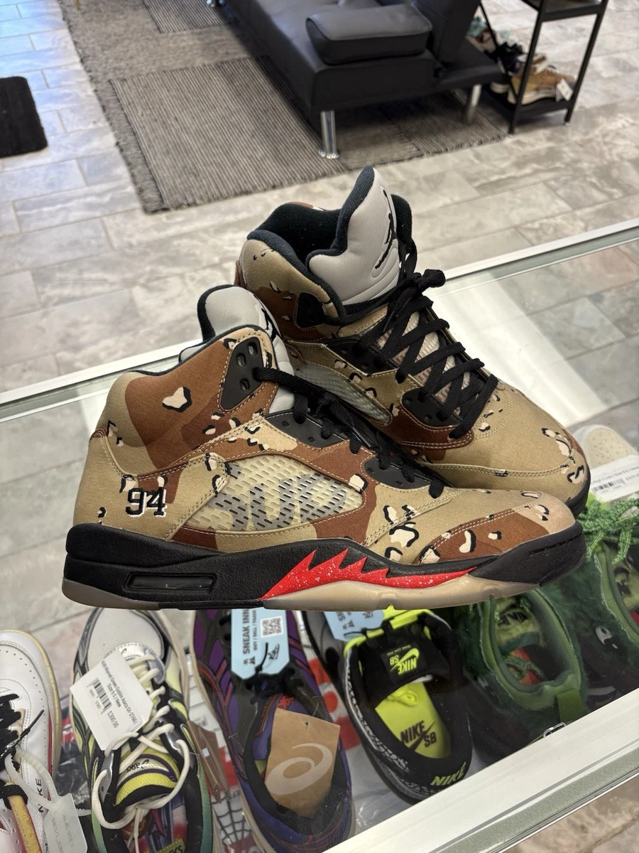 Las mejores ofertas en Supreme x Air Jordan 5 Retro Black | eBay