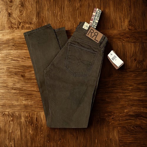 RRL Ralph Lauren Slim Fit Selvedge Denim Jeans Grün 36x32 Neu mit Etikett RAR - Bild 6 von 21