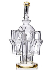 VORTEX 13" pulgadas HELIX BONG reciclador TWISTY tubo de agua de vidrio cachimba de vidrio *EE. UU.*