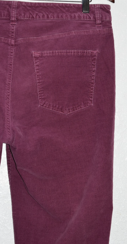 Pantalón Talbots 14 Impecable 5 Bolsillos Pana Novio Algodón Elástico Pierna Recta - Imagen 11 de 21