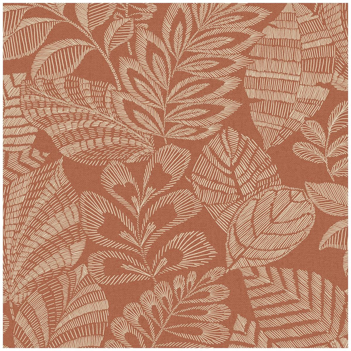 Madou Floral Wallpaper Red Textured Botanical Paste The Wall Vinyl