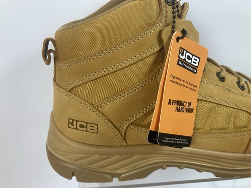 BNIB Mens JCB Load All Honey Nubuck Water Resistant Leather Safety Boots Size 13 - Picture 6 of 24
