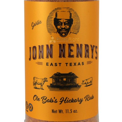 John Henry's Store Ole Bobs Hickory mit Knoblauch Einreiben Gewürz 11,5 Oz Flasche 55126 - Bild 4 von 7