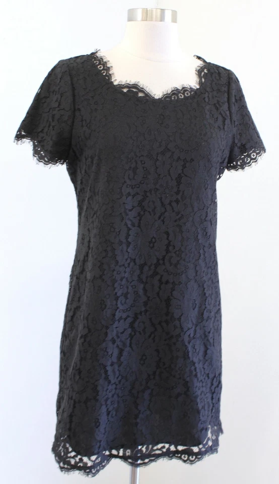 Nuevo sin etiquetas Vestido Vaina Joie Negro Susina Encaje Manga Corta Talla S  Foto 2 de 4