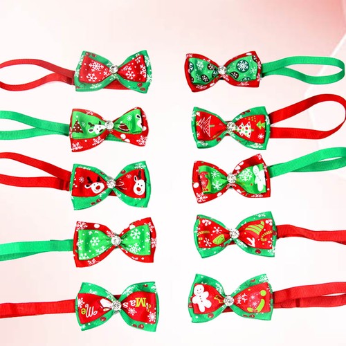 15pcs Adjustable Pet Bow Ties And Neckties For Dogs Christmas Necktie For - Picture 11 of 12