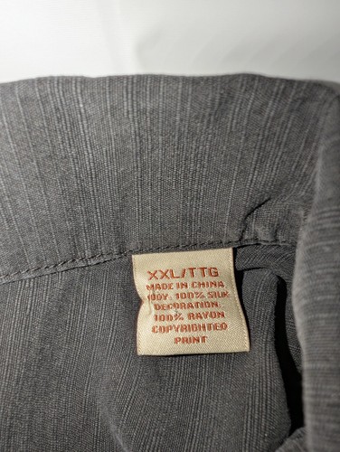 Tommy Bahama Motorradrennen Spills and Thrills 100% Seide Hemd XXL - Bild 8 von 11