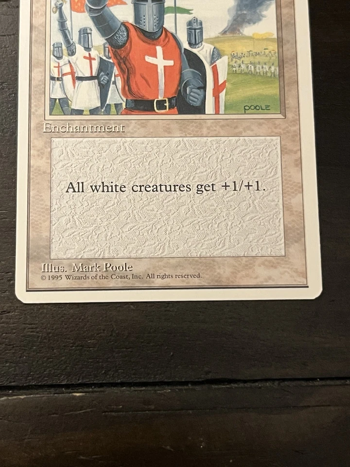 MTG Cruzade Crusades Enchantment 4th Edition 1995 Near Mint Magic The Gathering  - Image 4 of 4