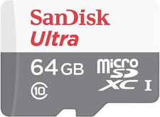 64GB MEMORY CARD SANDISK ULTRA HIGH SPEED MICROSD CLASS 10 for PHONES  TABLETS