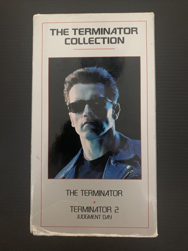NEW SEALED Vintage VHS Terminator Collection Tapes 1 & 2 Judgement Day 1984 1991 - Picture 1 of 4