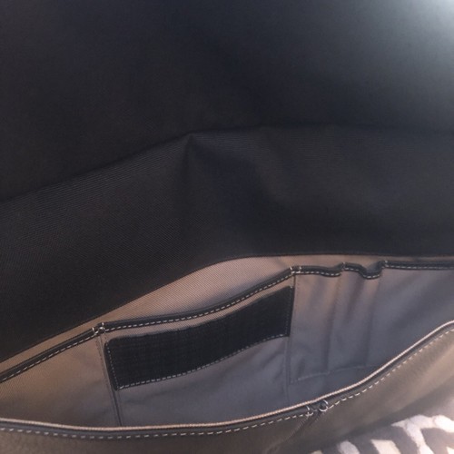 Boconi Black Tumbled Leather Briefcase Attaché Case Gray Hardware New No Tags - Picture 20 of 20