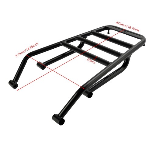 PORTAPACCHI NERO PER BAULETTO PER HONDA CL 250 300 500 SCRAMBLER 2023 2024 L3 - Picture 2 of 5