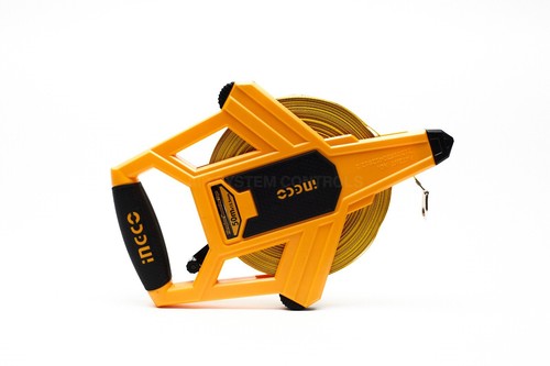 INGCO - 50m Fibreglass Measuring Tape - Reel, Retractable, Surveyors - Picture 12 of 12