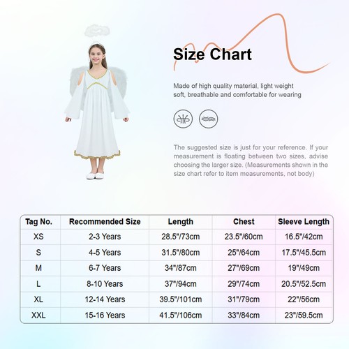 Kinder Mädchen Outfits Gottesdienst Kleid Cosplay Kostüm Rollenspiel Langarm Set Gold - Bild 19 von 44