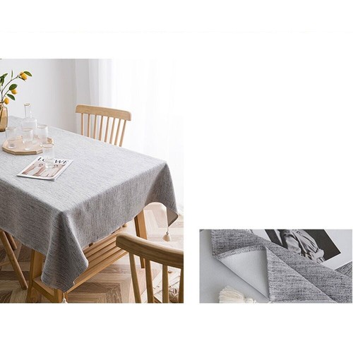 Rectangle Cotton Linen Tablecloth Dining Kitchen Table Cover Wedding Party Decor - Picture 7 of 29