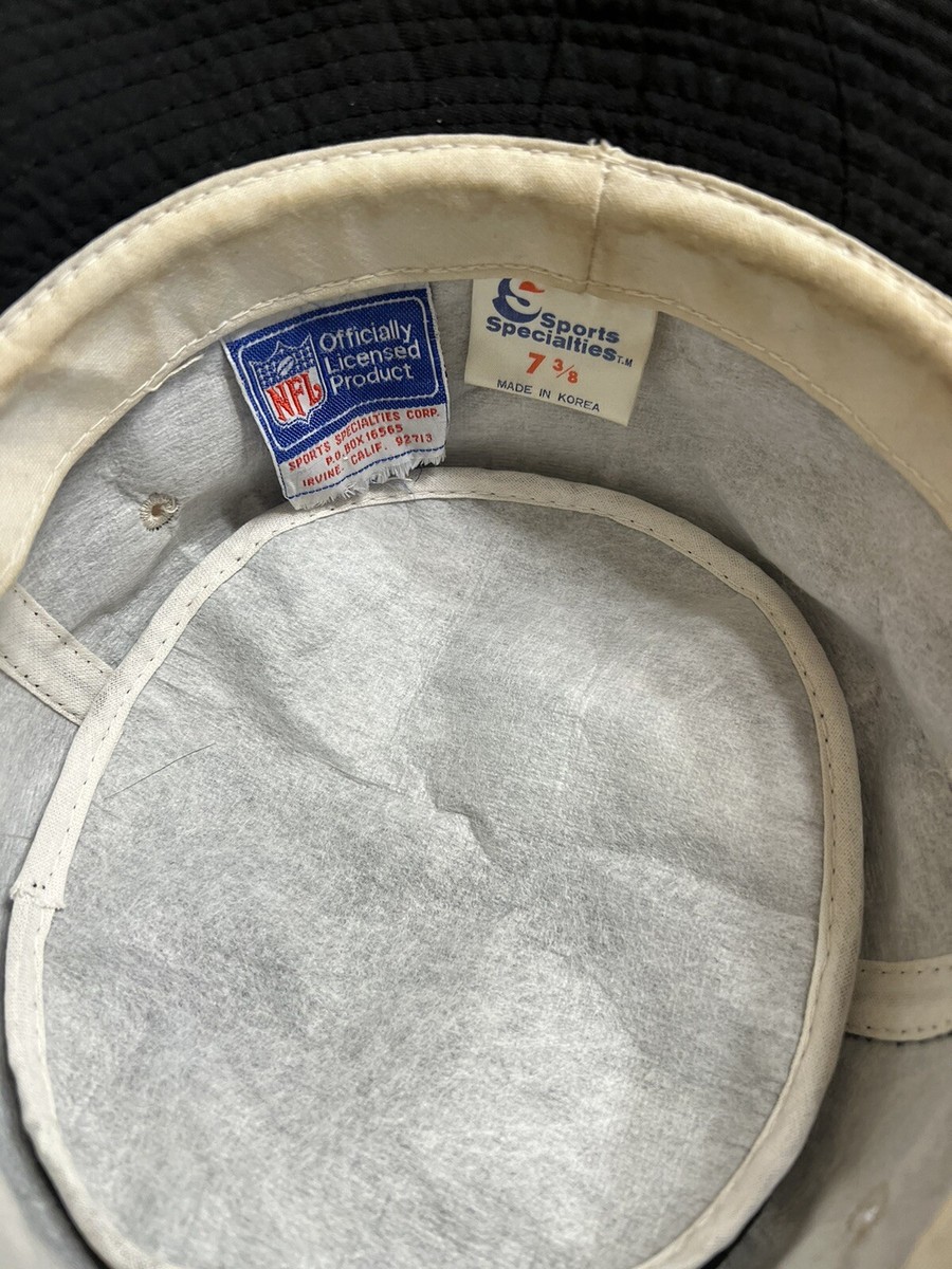Los Angeles Raiders Sports Specialties 7 3/8 Bucket Hat Vtg