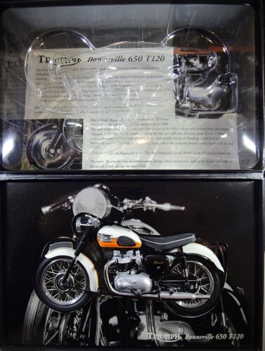 Triumph Bonneville 650 T120 1959 Orange Minichamps 1/12 Scale - Picture 8 of 9